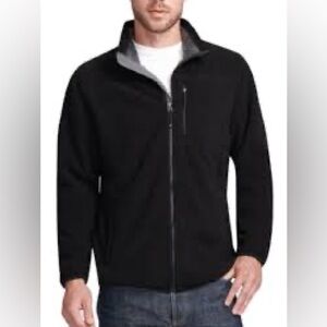 32 Degrees Men's Sherpa Lined Fleece Jacket Black Large